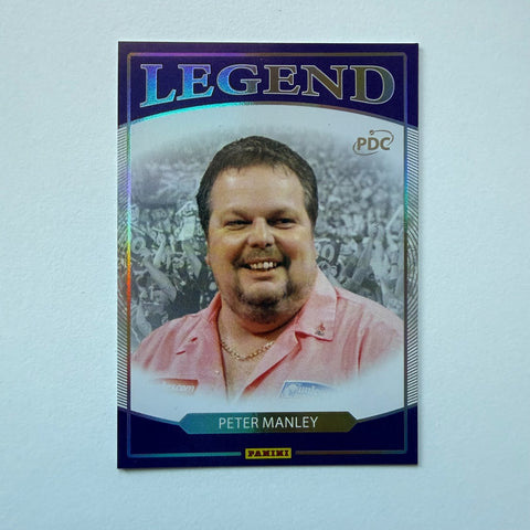 Panini 2026 PDC World Championship Darts Peter Manley Legend Purple Card /180