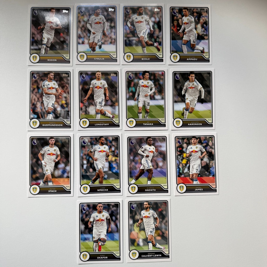 Topps Flagship Premier League 2026/27 Leeds United Complete Team Set #147-160