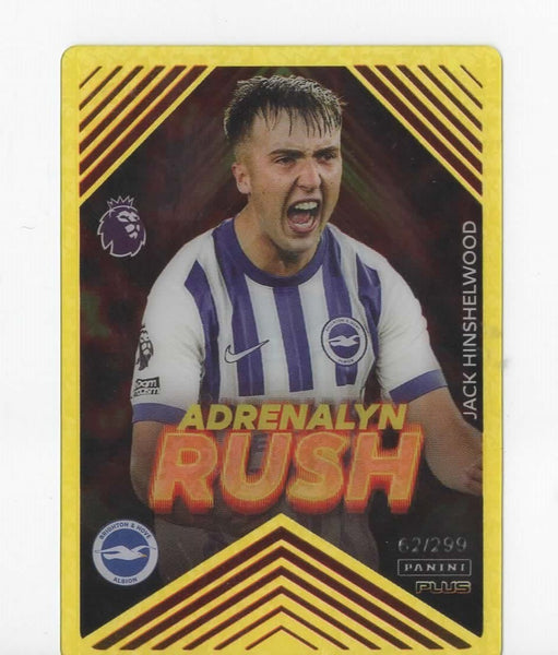 Panini Adrenalyn XL Plus 2025 Jack Hinshelwood Rush Parallel /299 Brighton