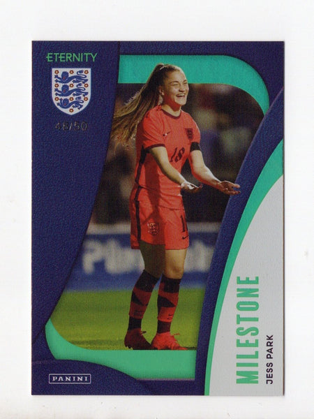 Panini Eternity Lionesses 2025 Jess Park England Milestone Green Numbered /50