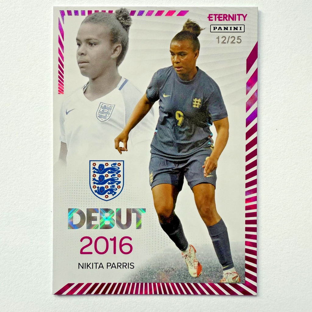 Panini Eternity 2025 Nikita Parris Debut Magenta /25 Lionesses England Card