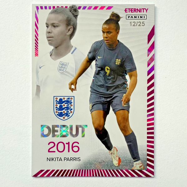 Panini Eternity 2025 Nikita Parris Debut Magenta /25 Lionesses England Card