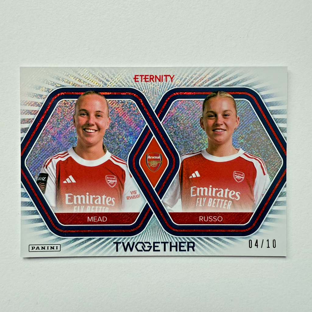 Panini Eternity WSL 25/26 Mead Russo Twogether Red /10 Arsenal Rare Card
