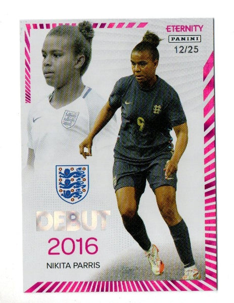 Panini Eternity 2025 Nikita Parris Debut Magenta /25 Lionesses England Card