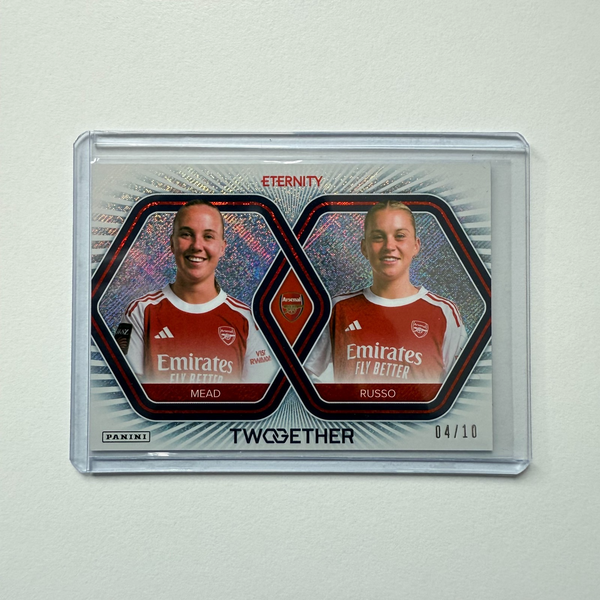 Panini Eternity WSL 25/26 Mead Russo Twogether Red /10 Arsenal Rare Card