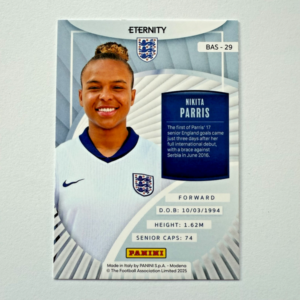 Panini Eternity 2025 Nikita Parris Base Magenta /25 England Lionesses Card