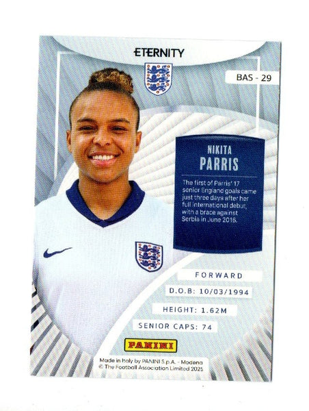 Panini Eternity 2025 Nikita Parris Base Magenta /25 England Lionesses Card