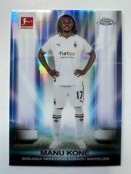 Topps Chrome Bundesliga 2023/24 Manu Kone Borussia Monchengladbach Card UB-8