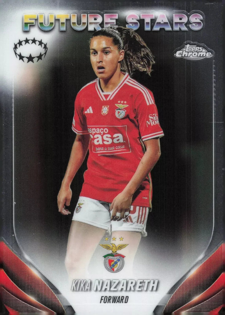 Topps Womens Chrome 2023-2024 Kika Nazareth Benfica Future Star Card #96