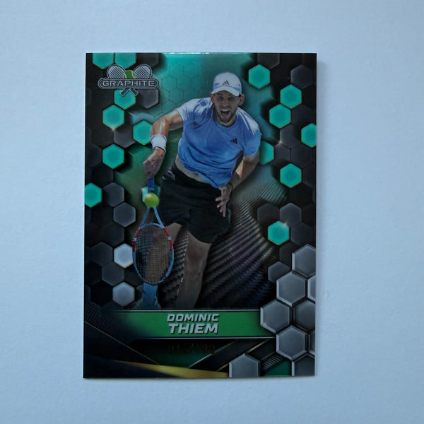 Topps 2024 Graphite Tennis Dominic Thiem Green Refractor Chrome Card 15/199