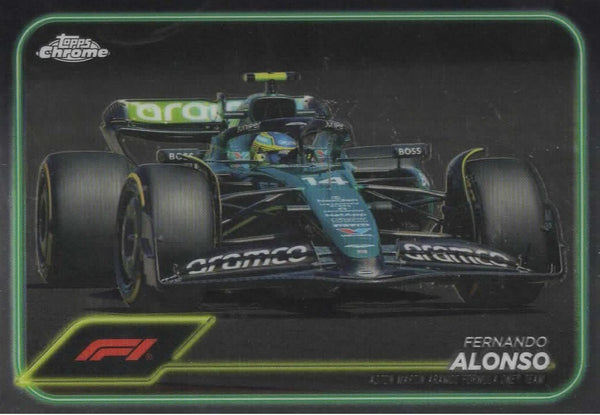 Topps Chrome Formula 1 2024 Fernando Alonso Aston Martin Card #83