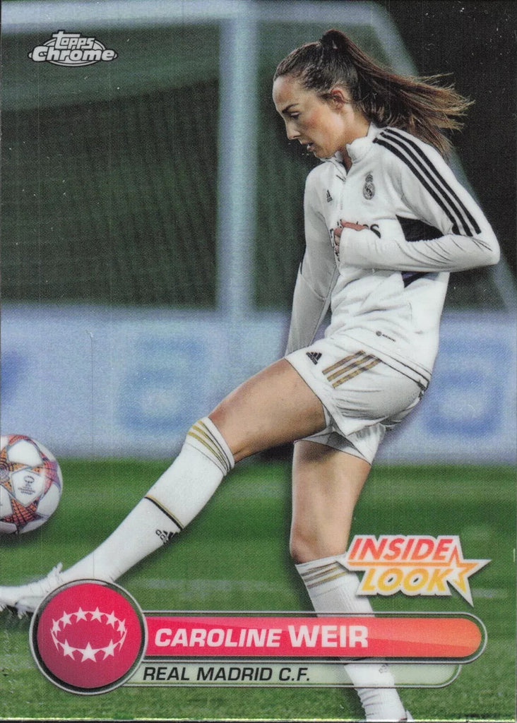 Topps Womens Chrome 2023-2024 Caroline Weir Real Madrid Inside Look Card