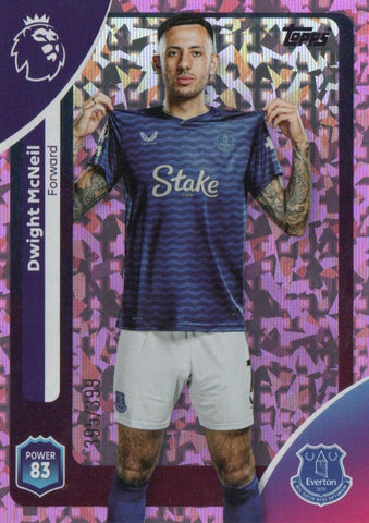 Topps Premier League 25/26 Dwight McNeil Everton Sparkle Parallel Card /399