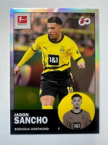 Topps Chrome Bundesliga 2023/24 Jadon Sancho Rare 60th Anniversary Card TAN-13