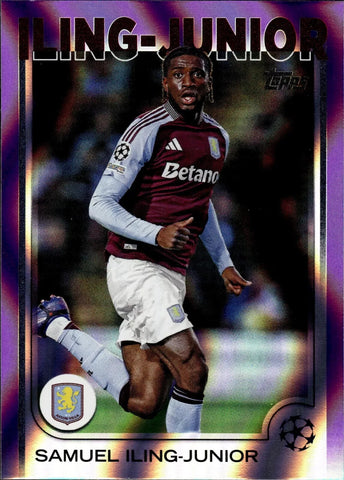 Topps UCC Flagship 2024/25 Iling-Junior Purple Flowfractor Parallel Card #146