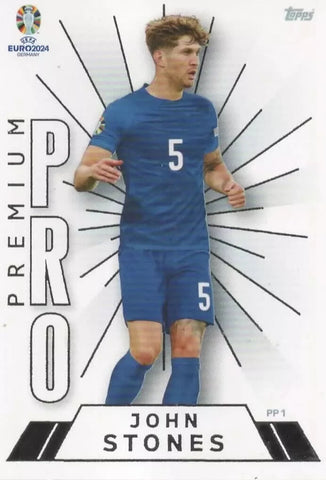 Match Attax Euro 2024 John Stones England Premium Pro Limited Edition Card