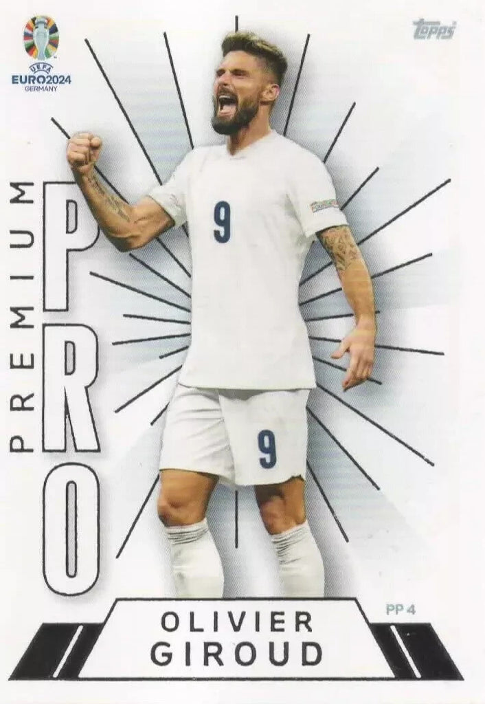 Match Attax Euro 2024 Olivier Giroud France Premium Pro Limited Edition Card
