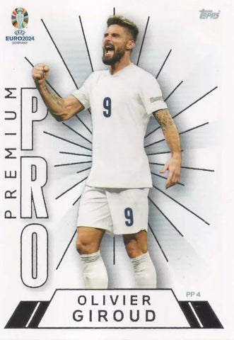 Match Attax Euro 2024 Olivier Giroud France Premium Pro Limited Edition Card