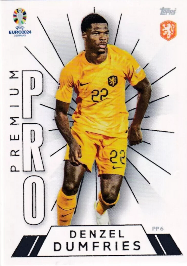 Match Attax Euro 2024 Denzel Dumfries Holland Premium Pro Limited Edition Card