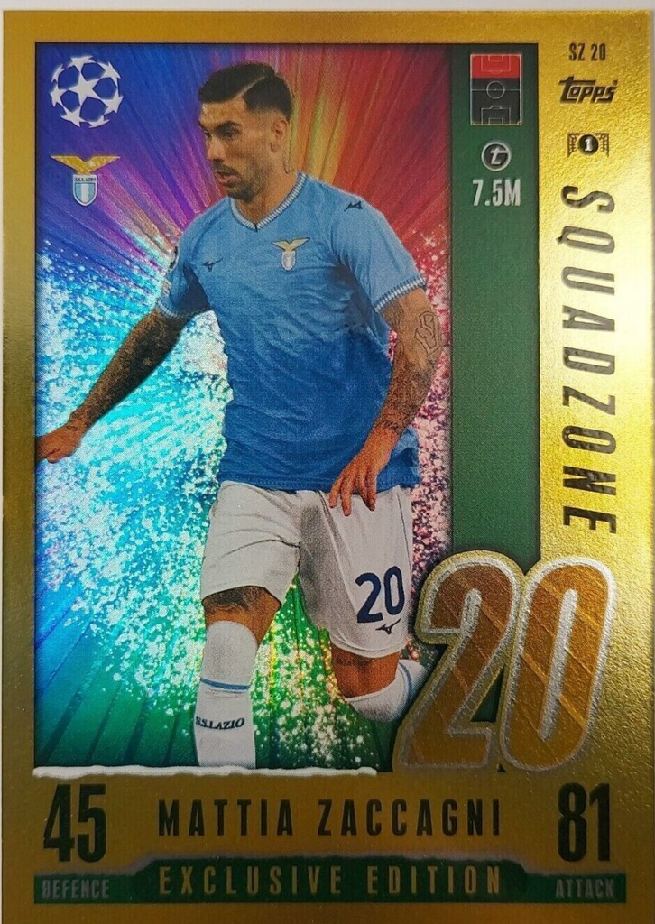 Topps Match Attax 2023/24 23/24 Mattia Zaccagni Exclusive Edition Squadzone Card
