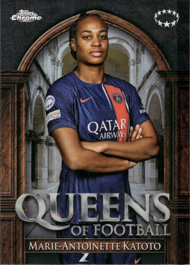 Topps Womens Chrome 2023-2024 Marie-Antoinette Katoto Queens Of Football Card