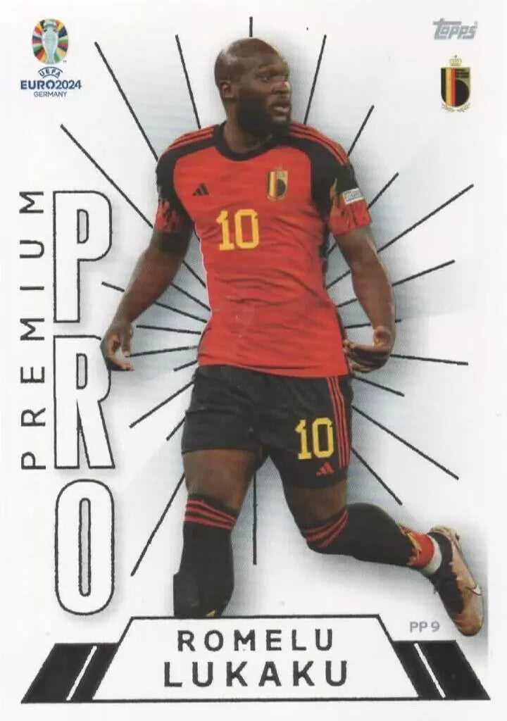 Match Attax Euro 2024 Romelu Lukaku Belgium Premium Pro Limited Edition Card