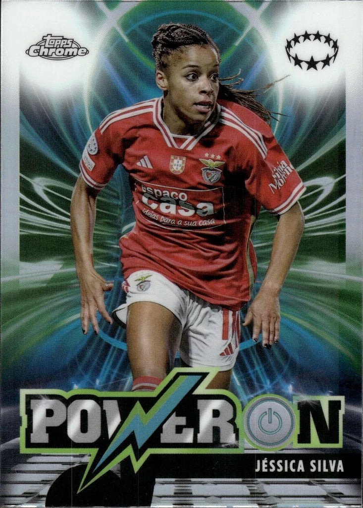 Topps Womens Chrome 2023-2024 Jessica Silva Benfica Power On Card