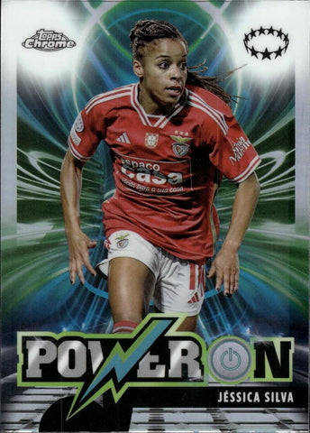Topps Womens Chrome 2023-2024 Jessica Silva Benfica Power On Card