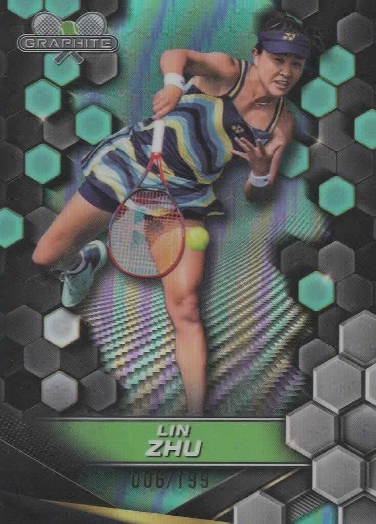 Topps 2024 Graphite Tennis Lin Zhu Chrome Card 12/199