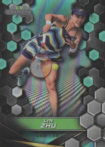 Topps 2024 Graphite Tennis Lin Zhu Chrome Card 12/199