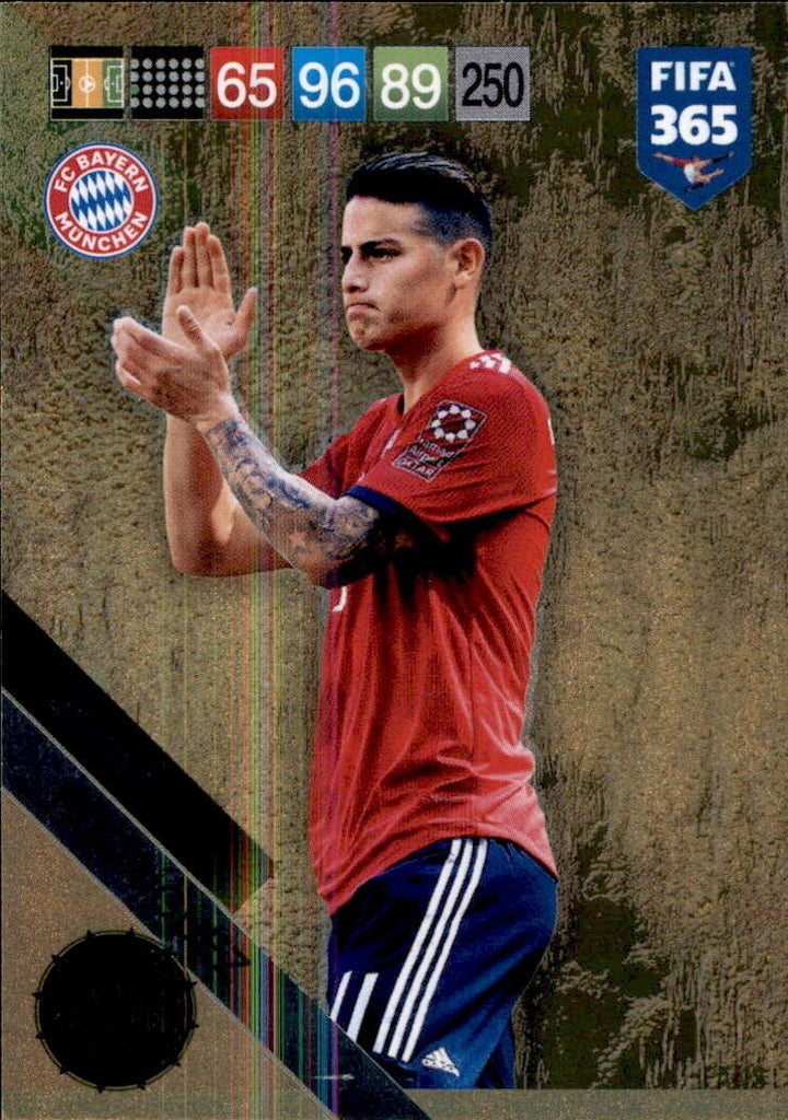 FIFA 365 2018-19 Adrenalyn Panini Card LIMITED James RODRIGUEZ BAYERN MUNICH