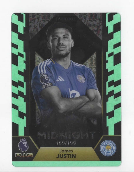 Panini Premier League Adrenalyn Plus 2025 James Justin Midnight Parallel /199