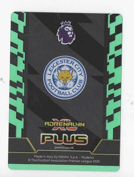 Panini Premier League Adrenalyn Plus 2025 James Justin Midnight Parallel /199