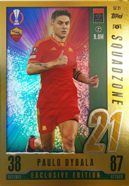 Topps Match Attax 2023/24 23/24 Paulo Dybala Exclusive Edition Squadzone Card