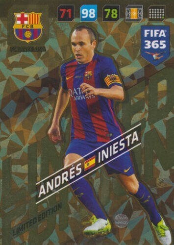 Panini FIFA 365 Adrenalyn XL 2018 - Andreas Iniesta Limited Edition