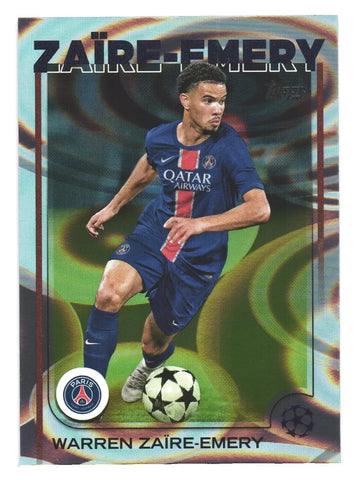 Topps UCC Flagship 2024/25 Warren Zaire-Emery Flowfractor Parallel Card #197