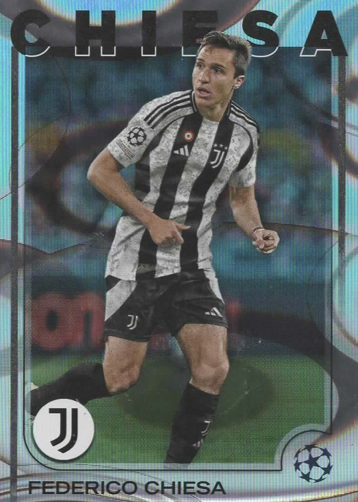 Topps UCC Flagship 2024/25 Federico Chiesa Flowfractor Parallel Card #46
