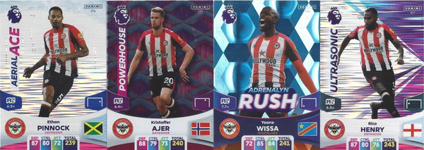 Panini Premier League Adrenalyn 2024 23 24 Brentford Base Team Trading Cards