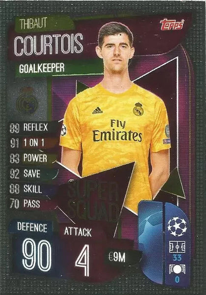 Match Attax Champions League 18/19 Thibaut Courtois Limited Topps Super Squad