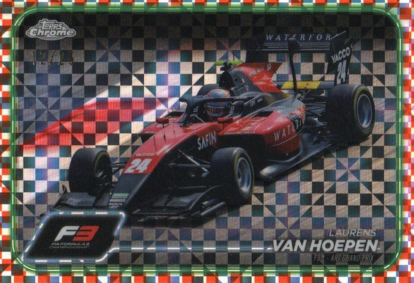 Topps Chrome Formula 1 2024 Laurens Van Hoepen F3 Art Grand Prix 12/25 Card