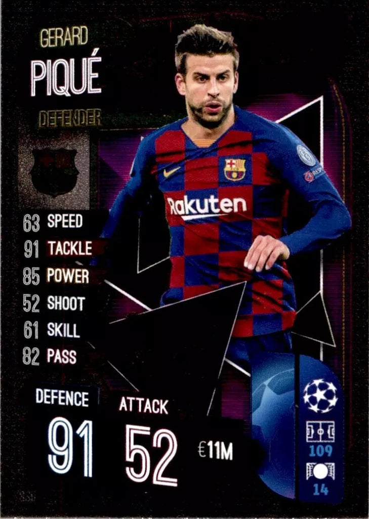 Match Attax Champions League 18/19 Gerard Pique Limited Topps Super Squad