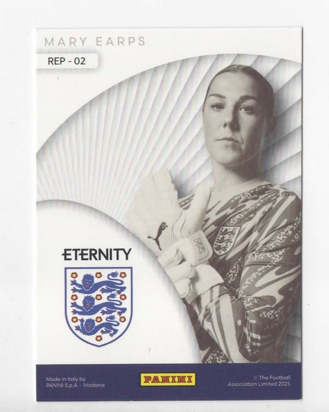 Panini Eternity Lionesses 2025 Mary Earps England Represent Green Card /50