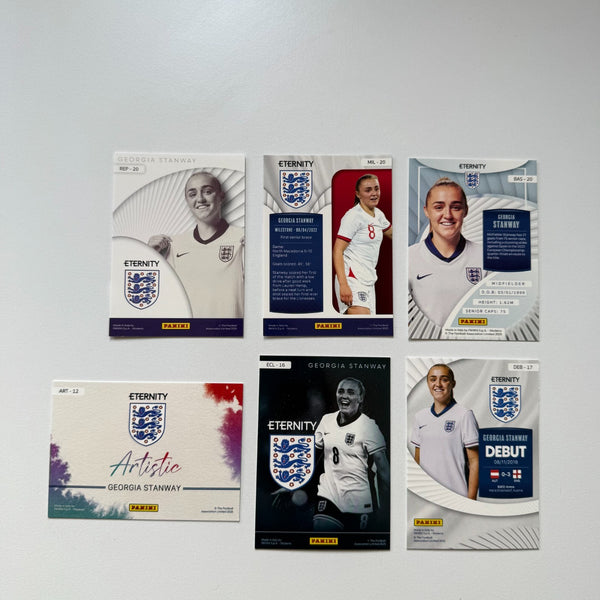 Panini WSL Eternity 2025/26 Georgia Stanway England 6 Card Bundle Job Lot