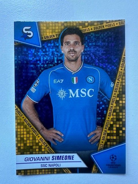 Topps Superstars 2024 23/24 Giovanni Simeone Napoli Golden Pixels Card #164