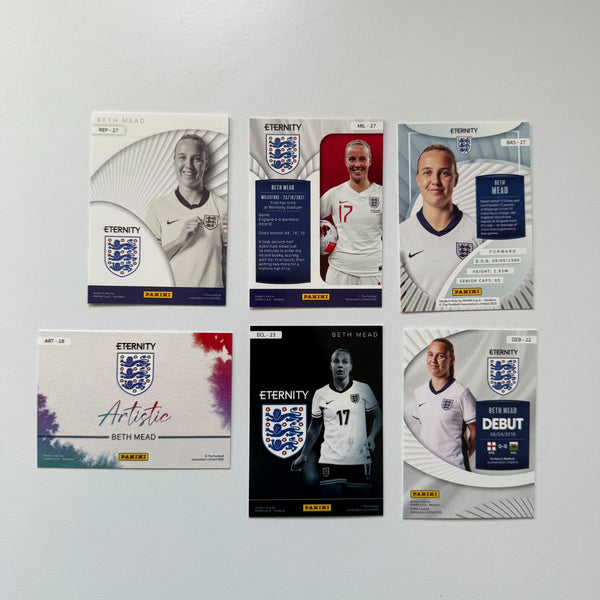 Panini WSL Eternity 2025/26 Beth Mead England 6 Card Bundle Job Lot Lionesses