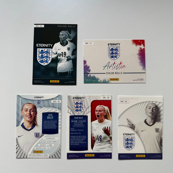 Panini WSL Eternity 2025/26 Chloe Kelly England 5 Card Bundle Job Lot Lionesses