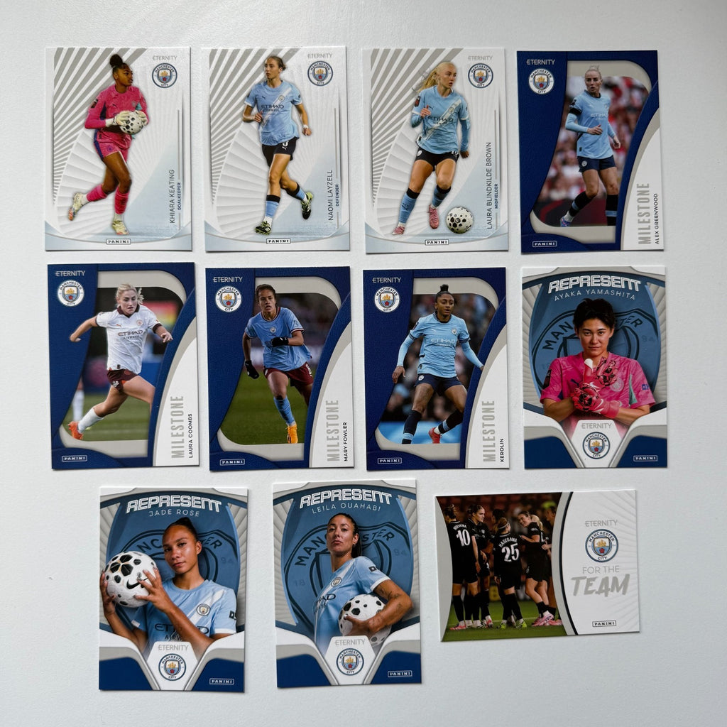 11x Panini WSL Eternity 2025/26 Manchester City Bundle Card Base Team Set