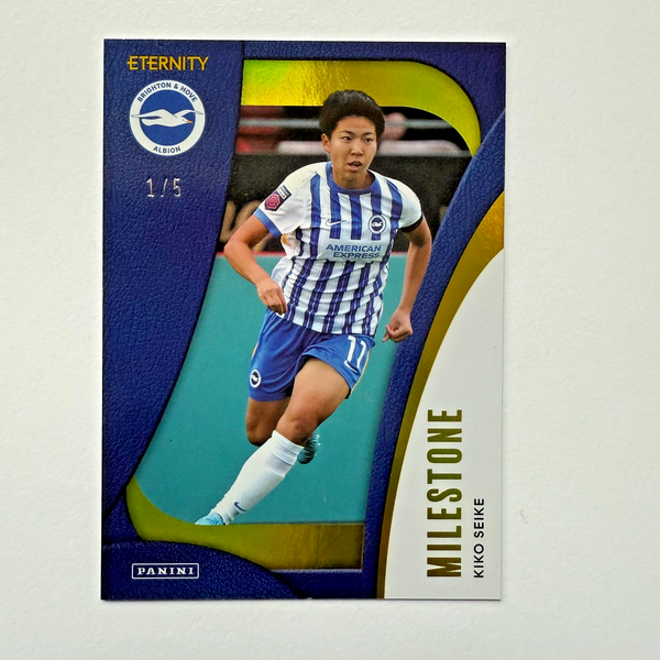 Panini Eternity WSL 25/26 Kiko Seike Milestone Gold 01/5 Brighton Rare Bookstart