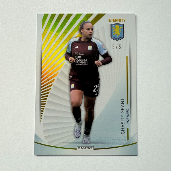 Panini Eternity WSL 25/26 Chasity Grant Base Gold /5 Aston Villa Card