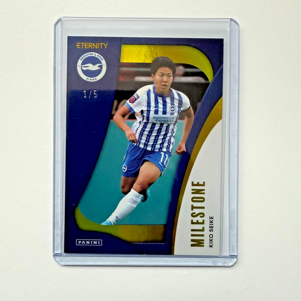 Panini Eternity WSL 25/26 Kiko Seike Milestone Gold 01/5 Brighton Rare Bookstart